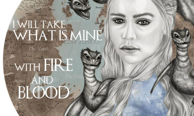 Disegno di Daenery Targaryen