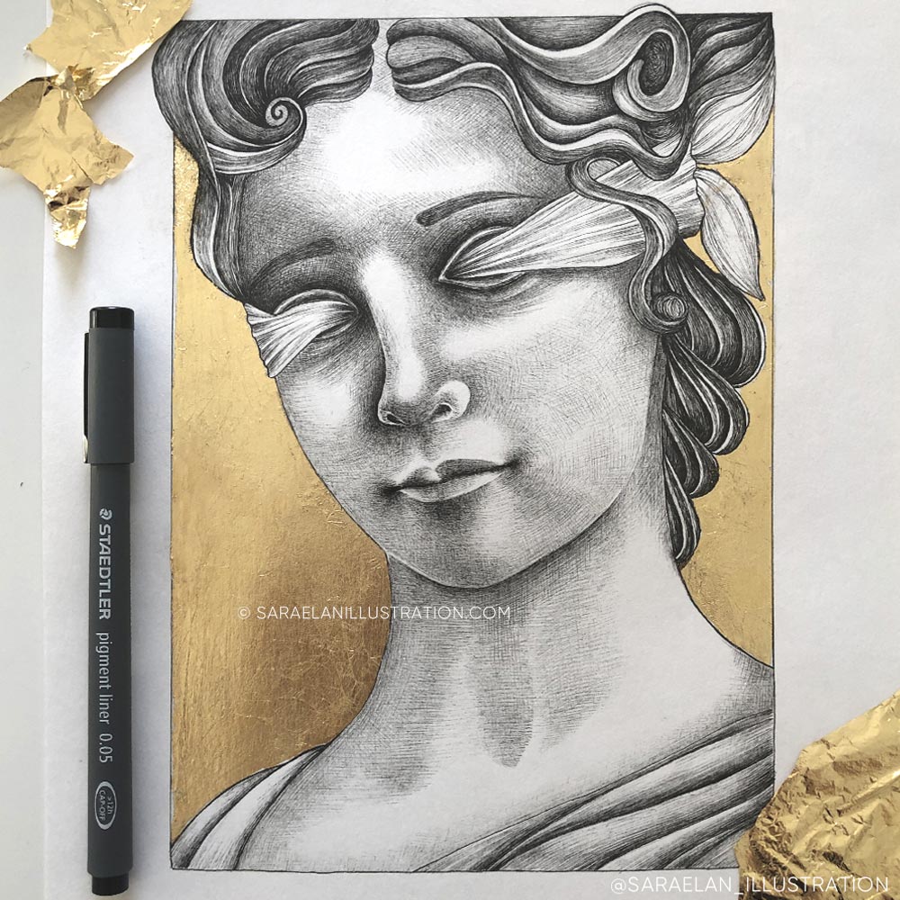 Disegni Inktober 2023 giorno 10 FORTUNE