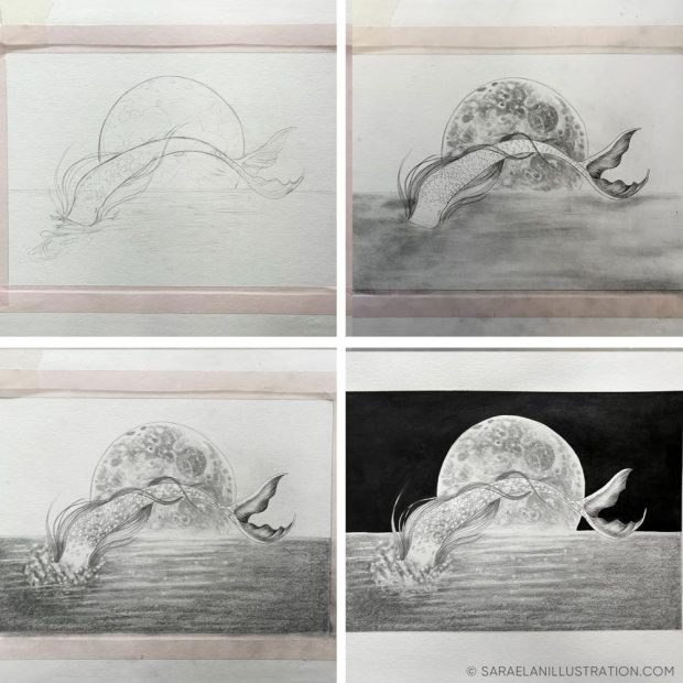 Bozza disegno sirena
