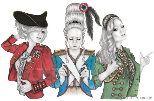 Ragazze rivoluzionarie - rappresentazioni femminili metaforiche della rivoluzione francese, americana e russa